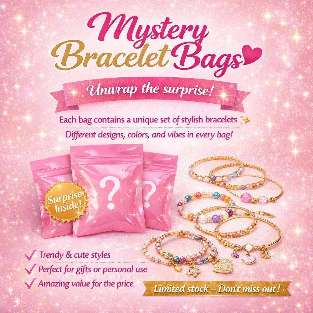 Mystery Bracelet Bags - Pink Gold Multicolor Bracelet Set